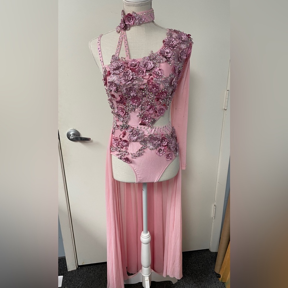 Glamour Young and Beautiful Dance Pink Small Adult Costume